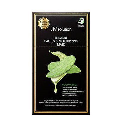 Тканинна маска для обличчя з екстрактом кактусу JMSolution Be Nature Cactus & Moisturizing Mask 24 мл 6930 фото