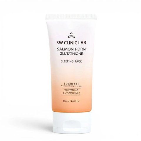 Нічна маска для обличчя з PDRN та глутатіоном 3W CLINIC Salmon PDRN Glutathione Sleeping Pack 120 мл 7312 фото