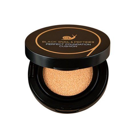 Кушон для лица Farmstay Black Snail & Peptide 9 Perfect Foundation Cushion №23 Natural Beige 15 г 9807 фото