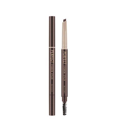 Карандаш для бровей оттенок темно-коричневый Missha Perfect Eyebrow Styler Dark Brown 9828 фото