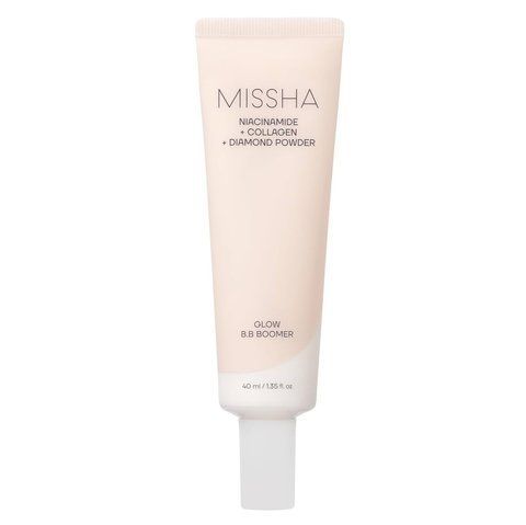 Сияющая база под макияж Missha Glow B.B Boomer Niacinamide + Collagen + Diamond Powder 40 мл 9829 фото