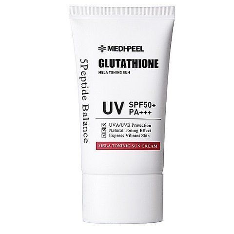 Відбілюючий сонцезахисний крем Medi-peel Bio-Intense Glutathione Mela Toning Sun Cream SPF 50+ PA++++ 50 мл 5713 фото