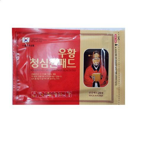 Корейські знеболюючі пластири для м'язів і суглобів Woohwang Cheongsimwon Health Pad 20 шт 9841 фото