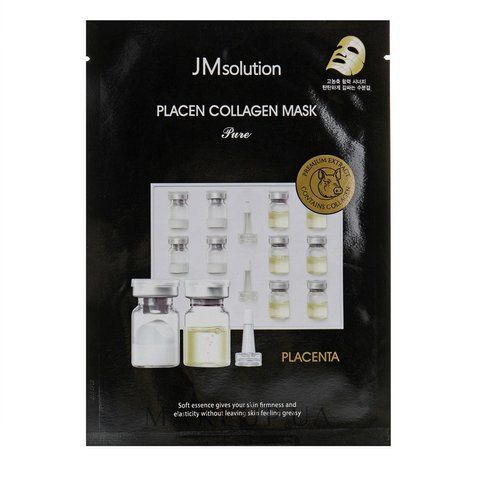Плацентарна тканинна маска з колагеном JMsolution Placen Collagen Mask Pure 6645 фото