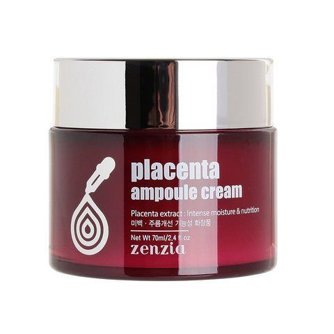 Крем для обличчя з фітоплацентою Zenzia Placenta Ampoule Cream 70 мл 9107 фото