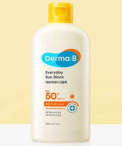 Ламеллярный солнцезащитный лосьон для лица и тела Derma:B Sun Block SPF 50+ PA++++ 200 мл 6224 фото