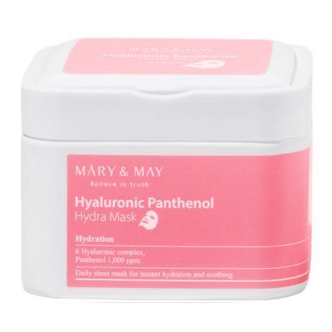 Набір зволожуючих тканинних масок Mary&May Hyaluronic Panthenol Hydra Mask 30 шт 6370 фото
