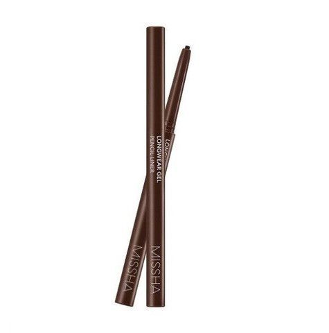 Стійкий гелевий олівець лайнер коричневий Missha Longwear Gel Pencil Liner Brick Brown 0.14 г 6854 фото