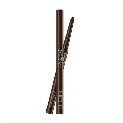 Стійкий гелевий олівець лайнер холодний коричневий Missha Longwear Gel Pencil Liner Pecan Brown 0.14 г 6855 фото