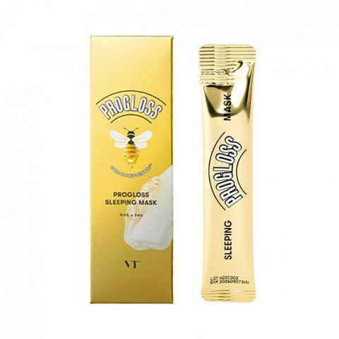 Нічна маска із золотом та прополісом VT Cosmetics Progloss Sleeping Mask 4 мл 6431 фото