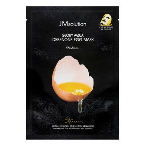 Осветляющая яичная тканевая маска с идебеноном JMsolution Glory Aqua Idebenone Egg Mask 6490 фото