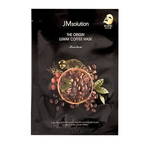 Тонізуюча тканинна маска з кофеїном та копі-лувак JMsolution The Origin Luwak Coffee Mask 6969 фото