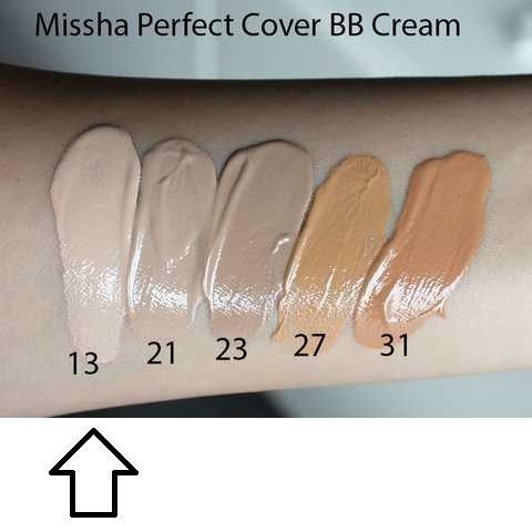 Уцінка! (до 30.08.2026) ББ крем Missha M Perfect Cover BB Cream SPF42 13 тон 20 мл 9799 фото