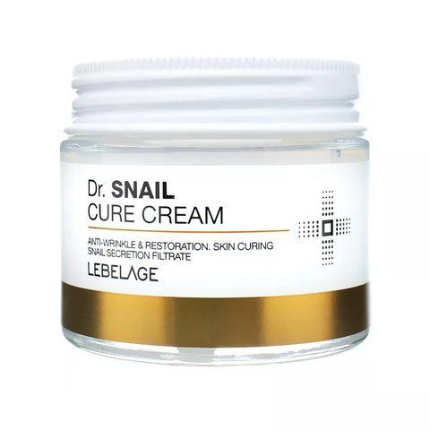Відновлювальний крем з муцином равлика Lebelage Dr. Snail Cure Cream 70 мл 9161 фото